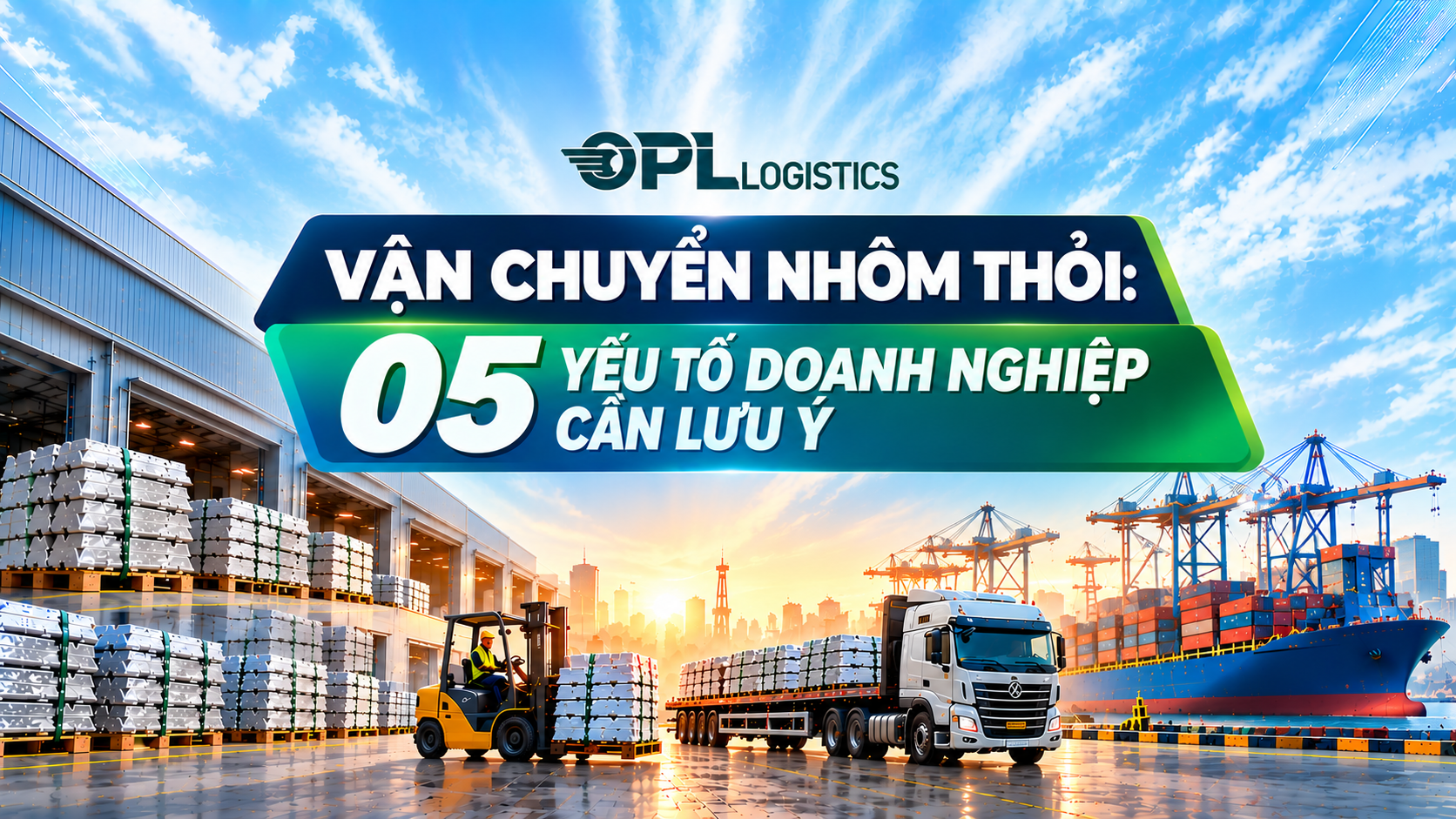VẬN CHUYỂN NHÔM THỎI: 05 YẾU TỐ DOANH NGHIỆP CẦN LƯU Ý